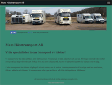 Tablet Screenshot of matshasttransport.se